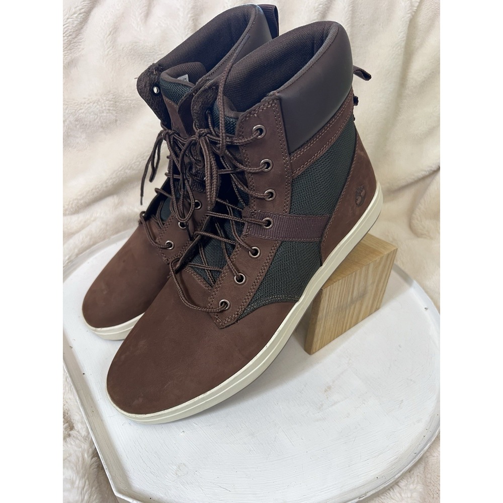 Men's Timberland Davis Square Leather & Fabric Boot US 13 EU 47.5 EXCELLENT